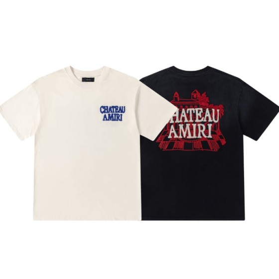 AMIRI Chateau Logo Embroidered T-Shirt